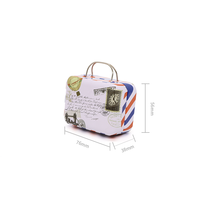 Nouveau mini sac à main valise Style fer blanc boîte en métal pour cils d'enfants et autres articles de stockage ou d'utilisation comme autocollants étain