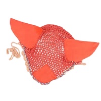 Vente en gros Bonnet d'oreille de qualité avec voile de mouche pour cheval équestre et logo personnalisé