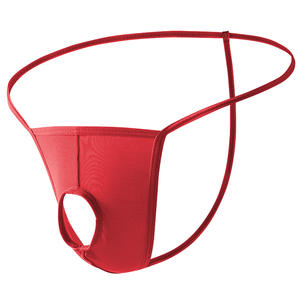 カスタマイズされたロゴメンズセクシー通気性クイックドライソフトナイロンローライズフロントオープンペニスホール<span class=keywords><strong>G</strong></span>ストリングトーン - Product Image 1