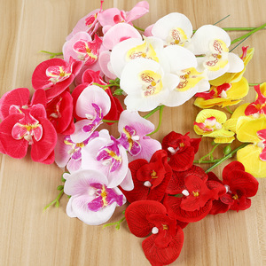 ดอกกล้วยไม้ฟาแลนนอปซิสประดิษฐ์สีขาวนม ขนาด 12x35 ซม. จาก Yiwu Datuo Florist สำหรับตกแต่งภายใน - Product Image 2