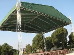 Armazón de concierto al aire libre, sistema de aluminio con armazón de techo, escenario para exhibiciones