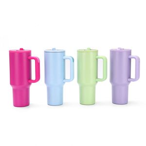 Gobelet de voyage isotherme sous vide 40oz H5.0 avec poignée, couvercle et paille, antidérapant, couleur personnalisée ODM - Product Image 5