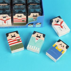 Gomme à effacer en plastique super intelligente de dessin animé de vieil homme, gomme à effacer amusante et mignonne de vieil homme chauve, papeterie pour étudiants - Product Image 6