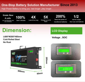 Ультратонкие литиевые батареи 12 В 100ah 110ah 120ah 125ah 130ah, тонкая батарея LiFePO4 для внедорожных кемпингов 4x4 4WD - Product Image 4