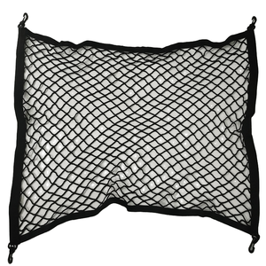 Red de Malla Elástica Negra de PP para Equipaje de Coche con Adhesivo, 60x90cm, Organizador de Maletero con 12+ Compartimentos - Product Image 1