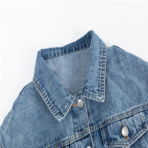 Vintage <span class=keywords><strong>Giacca</strong></span> di Jeans da Donna Ricamo Floreale Streetwear Cappotto <span class=keywords><strong>Giacca</strong></span> Da Cowboy - Product Image 5