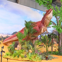 Carnotaure mécanique réaliste animatronique pour parcs d'attractions en plein air, parcs d'aventure et expositions intérieures