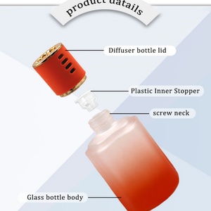 ขวดแก้วใส่น้ำหอมปรับอากาศแบบเติมได้ ขนาด 120 มล. สีดำขุ่น สำหรับโรงแรมและห้องพัก ขายส่งแบบกำหนดเองได้ - Product Image 4