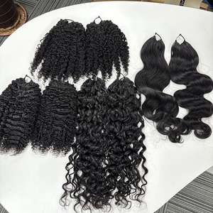 Capelli Umani 3B3C per Intrecciare, 100% Naturali, Pre-Separati, Ricci Invisibili, per Acconciature all'Uncinetto - Product Image 1