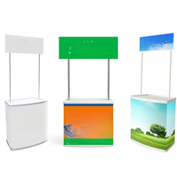 Table de présentation portable pour la vente au détail, comptoir d'exposition, comptoir publicitaire, stand promotionnel, table promotionnelle pliable