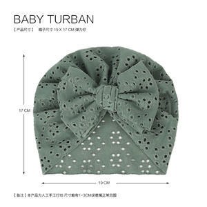 Mignon bébé chapeau filles nœud papillon bonnet casquette <span class=keywords><strong>maille</strong></span> creuse <span class=keywords><strong>Turban</strong></span> chapeaux nouveau-né photographie accessoires M016 - Product Image 5