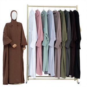 E-92 Sudadera Deportiva Informal de Alta Calidad para Mujeres Musulmanas, Modesta, Islámica, de Algodón Transpirable, Talla Grande, Largo hasta el Tobillo, para Primavera, Eid y Ramadán - Product Image 3