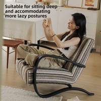 Fauteuil à bascule au design minimaliste, fauteuil multifonctionnel avec accoudoirs pour salon, chambre, balcon, meubles de maison