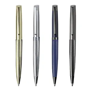 Luxury Gun Black Gift Pen For Men Premium Metal Ballpoint Pen With Custom Logo