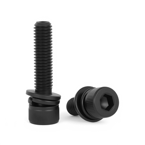 GELISEN 12.9 Grade Internal Hex <b>Socket</b> Head Cap <b>Screws</b> M3 M4 M5 M6 M8 With Flat Spring Washers - Product Image 4