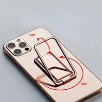 Support de téléphone métallique rotatif à 360° pour doigt, type béquille °   Support de téléphone pliable avec poignée rotative
