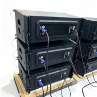 PA POWER AUDIO VR-210 Dual 10 Inch 1400W Peak Power Line Array Speaker Portable Aktif untuk Pertunjukan Luar Ruangan