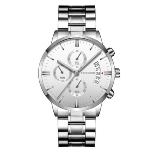 Montre de luxe à bas prix en stock, montres à quartz pour hommes, bracelet en acier inoxydable - Product Image 5