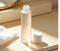 Botellas de Plástico PET Esmerilado Reutilizables, Juego de Envases Cosméticos Vacíos para Agua Floral, Tónico y Loción para el Cuidado de la Piel