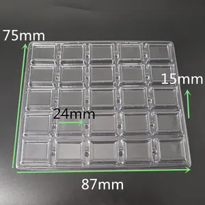 新设计的一次性塑料小巧克力包装托盘透明礼品巧克力吸塑托盘，带Oem服务