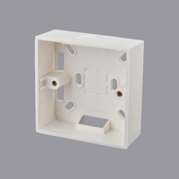 Boîte de jonction dissimulée en PVC ignifuge de type 86, boîte de câblage universelle pour installation murale