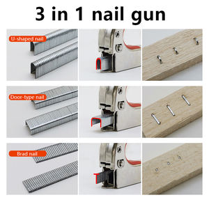 <span class=keywords><strong>Clavadora</strong></span> y Grapadora Manual 3 en 1 de Acero con Clavos en Forma de U para Cajas de Madera DIY - Product Image 2