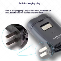 Rasoir électrique de haute qualité pour hommes, rechargeable, double tête, mini rasoir portable, rasoir électrique en gros