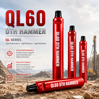Marteau DTH forgé haute pression QL60 pour forage de puits d'eau et carrières, 6 pouces, en acier allié haute résistance, certifié ISO9001
