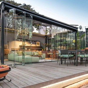 Charnière de serrage de porte en verre sans cadre en acier inoxydable avec accessoires de porte pliante à pêne basculant - Product Image 6