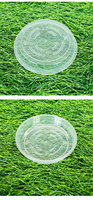 Haute qualité clair rond en plastique soucoupe semis plante soucoupe Transparent fleur planteur Pot plateau