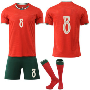 Camiseta de Fútbol de <span class=keywords><strong>Portugal</strong></span> N.° 2526 Conjunto de 8 Camisetas de Fútbol para Niños y Adultos - Product Image 3