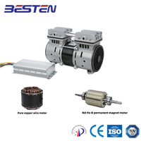 Compresseur d'air industriel sans huile, 12V/24V/36V, avec batterie, moteur sans balais à courant continu, 8 bars