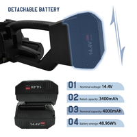 Machine à cerclage manuelle sans fil V2, alimentée par batterie, pour PET et PP, 7-19 mm, 4500 N, pour l'emballage de palettes et de cartons
