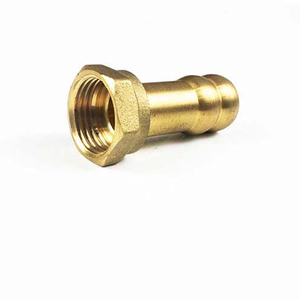 High quality pipe fittings nipple female thread brass elbow for plumbing material LANGSE