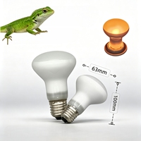 Lampe chauffante UVA E27 pour terrarium de reptiles, ampoule halogène blanc chaud haute luminosité en verre, installation facile, pour dragon barbu