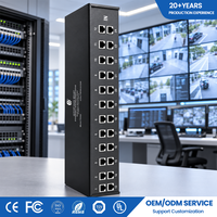 Parafoudre CAT6 PoE-48V Protection contre la foudre Performance stable CE RoHS IEC 61643-31 Imax 5kA 100/1000M 24 ports de données