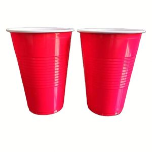 Vasos Desechables de Plástico de Doble Pared de 16 oz para Juegos de Fiesta al Aire Libre, Coloridos, Ideales para Beer Pong - Product Image 5