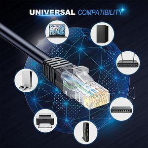 高质量Cat5 Cat6以太网电缆RJ45跳线局域网网络电缆-原始设备制造商/ODM高需求产品热卖 - Product Image 4
