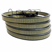 Lumina Pure White LED Wheel Ring Light 5 Row Super Bright 15/17/20 Inch 12800LM Off-Road Car Truck 12-14V
