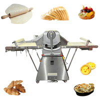 Nouvelle machine à étaler la pâte électrique automatique en acier inoxydable pour croissants, tartes aux œufs, snacks danois et produits de boulangerie
