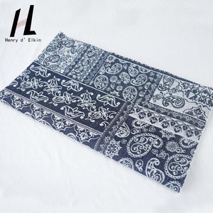 Spot Wholesale Denim Jacquard Cashew Flower Vintage Tribal Style <strong>Fabric</strong> for <strong>Fall</strong> and Winter Denim Shirt Pants - Product Image 6