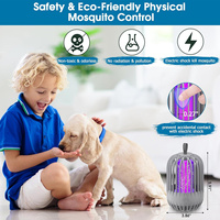 Lampe anti-moustiques électrique sans produits chimiques, à lumière ultraviolette, piège à insectes volants pour la sécurité domestique
