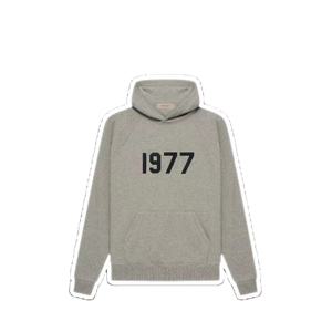 Conjunto de Sudadera con Capucha y Pantalones Deportivos Essential 1977, 100% Algodón, Forrado, para Hombre, Descuento de Fábrica 2026, Listo para Comprar - Product Image 1