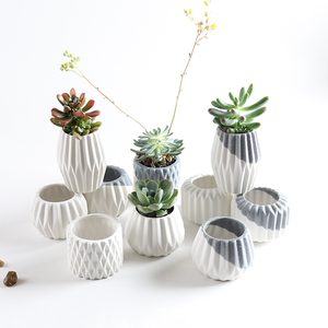 Pots à fleurs personnalisés, jardinières vertes, plantes bonsaï, plantes succulentes, décoration de jardin, balcon, intérieur, extérieur, <span class=keywords><strong>pot</strong></span> en céramique - Product Image 1