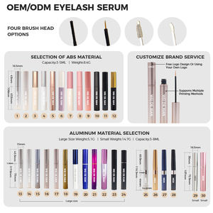 Toptan 100% saf organik doğal göz kirpik Serum uzatma için sıvı kirpik büyüme arttırıcı - Product Image 2