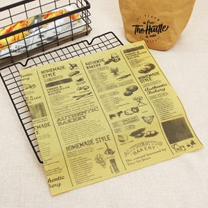 Custom-Made <b>Greaseproof</b> Craft <b>Paper</b> (100% Virgin Wood Pulp) Silicone Coated Pizza Sandwich Burger Cake Bread Wrapping Custom - Product Image 4