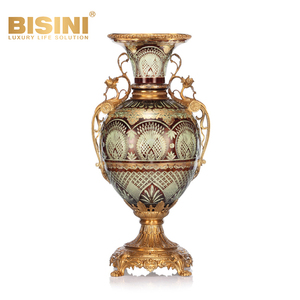 Vaso Grande di Lusso per <span class=keywords><strong>Soggiorno</strong></span>, Accessori per Ingresso, Vaso in Vetro Colorato da Pavimento a Soffitto per Villa - Product Image 1