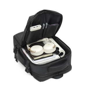 Men's Business <b>Laptop</b> <b>Backpack</b> Large Capacity Expandable Waterproof With Usb Port Solid Color For Travel And <b>Work</b> - Product Image 4