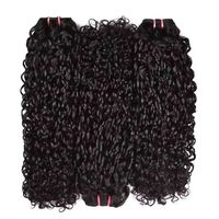 Vente en gros chaude paquet de cheveux de lutin 100g par paquet double dessiné extension de cheveux bouclés Pissy 100% cheveux humains