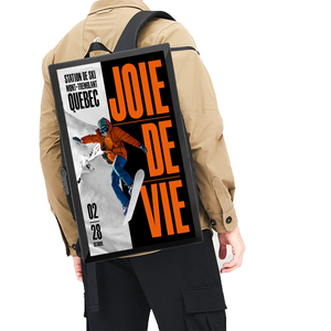 High Quality 27 Inch LCD Advertising Backpack Digital Billboard Human Walking Backpack Billboard Advertising Mobile Billboard - Product Image 6